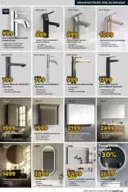 Megaflis kundeavis Side 7: Celeste Newport servant-batteri børstet sål €899,00, Lind Select speilskap 80 matt sort €1.999,00