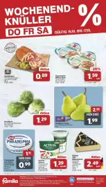 Famila Nord West Prospekt woche 42 Seite 38: Tafelbirnen Xenia €1,99, Rügenwalder Mühlen Mett €1,59