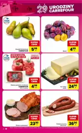 Carrefour gazetka tydzień 42 Strona 2: Polskie pomidory malinowe CARREFOUR €4,99, Ser żółty* LEŚNY €24,90