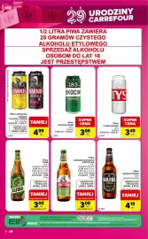 Carrefour gazetka tydzień 42 Strona 8: Piwo niepasteryzowane Kasztelan €3,00, Piwo Warka Strong €4,19
