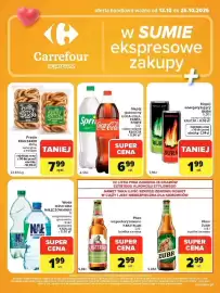 Carrefour Express gazetka Strona 1: Precle King Baker €7,99, Napój gazowany Coca-Cola, Fanta, Sprite €6,99