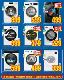 Volantino Schiavotto Pagina 6: Beko BMT73EW asciugatrice €339,00, Bosch asciugatrice €499,00