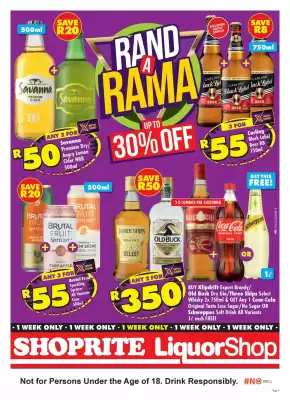 Shoprite Liquor (valid until 18-10)