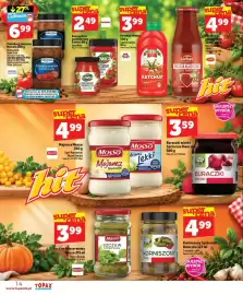 Topaz Express gazetka tydzień 42 Strona 14: Ketchup Miwex Łagodny €3,99, Koncentrat pomidorowy Łowicz €2,49