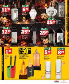 Topaz Express gazetka tydzień 42 Strona 25: Płomień LED XL / świeczka LED / wkład LED Memorial, Wkład Ognik Bispol €5,99