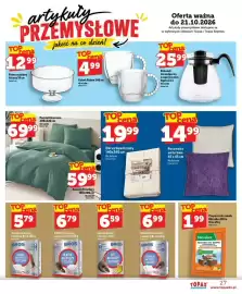 Topaz Express gazetka tydzień 42 Strona 27: Pościel Alcantara €59,99, Poszewka welurowa €14,99