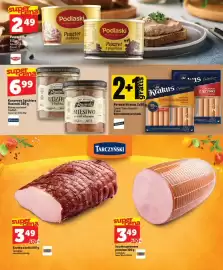Topaz Express gazetka tydzień 42 Strona 4: Parówki Krakus Selection Z Piersi Kurczaka, Konserwa Spichlerz Rusiecki €6,99