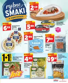Topaz Express gazetka tydzień 42 Strona 5: Kalafior/ fasola szparagowa żółta Hortex €4,99, Łosoś w kremie Suempol €2,99