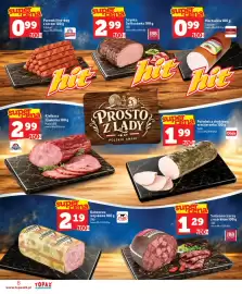 Topaz Express gazetka tydzień 42 Strona 8: Salceson czarny z ozorkiem JBB €1,29, Kiełbasa żywiecka Mazury Elk €2,99