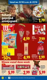 Lidl folder week 43 Pagina 16: Favorina marsepein xxl €4,99, Favorina minichocolade-figuren melk €1,99