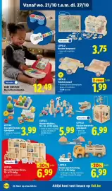 Lidl folder week 43 Pagina 24: Box met houten dieren €6,99, Houten puzzel €1,99