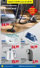 Lidl folder week 43 Pagina 32: Pluizenverwijderaar €3,99, Silvercrest handstoomreiniger €19,99