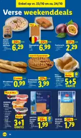 Lidl folder week 43 Pagina 34: Kippengehakt XXL €6,99, Nautica gerookte noorse zalm €1,99