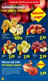 Lidl folder week 43 Pagina 4: Golden-appelen €1,99, Jonagold-appelen €1,89
