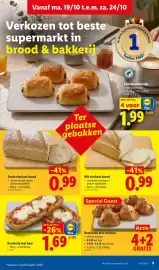 Lidl folder week 43 Pagina 9: Barchetta met ham €1,69, Boterkoek met rozijnen €3,16