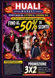Volantino Huali Market Pagina 1: HUALI MARKET- OFFERTE VALIDE DAL 16 OTTOBRE AL 1 NOVEMBRE 2026 SU TUTTI I COSTUMI DI
