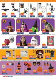 Volantino Huali Market Pagina 2: REPARTO HALLOWEEN - DECORAZIONI PPSTRELU RAGNI He woon €1,50 €0,79 PIPISTRELLI 6pz -€1,50