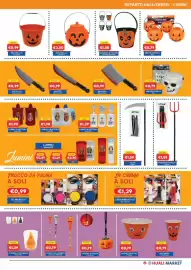 Volantino Huali Market Pagina 3: REPARTO HALLOWEEN - LUMINI 4 secchielli zucc -€1,90 €0,99 SECCHIELLO 17*21cm -€4,90 €2,50