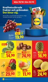 Lidl reklamblad vecka 43 Sida 2: Mango €11,90, Galia-melon €24,90