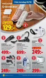 Lidl reklamblad vecka 43 Sida 25: Silvercrest ångstrykjärn €249,00, Silvercrest elektrisk rengöringsborste €249,00