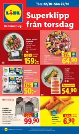 Lidl reklamblad vecka 43 Sida 29: Proud Farmer Lammstek €159,00, Esmara stickad tröja €99,90