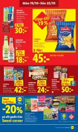 Lidl reklamblad vecka 43 Sida 7: Cloetta Polly €42,00, Corny Big Müslibar €24,00