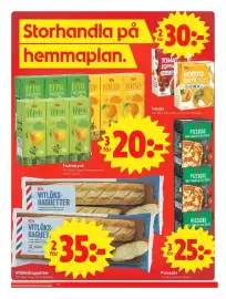 ICA Nära reklamblad vecka 42 Sida 10: Ica fruktdryck €20,00, Ica vitlöksbaguetter €35,00
