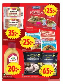 ICA Nära reklamblad vecka 42 Sida 7: scan KLASSISK -ORILLKORV 13PPA MED RACKAD GURKA OCH ROSTAD LOK 6436 57% ST Santa Maria