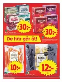ICA Nära reklamblad vecka 42 Sida 8: ICA Fast potatis €12,00, Ica bönor kikärtor linser €30,00