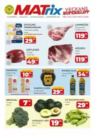 Matrix Butikerna reklamblad vecka 42 Sida 1: Vit zucchini mini €29,95, Broccoli €7,95