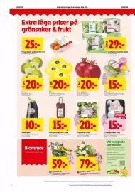 ICA Kvantum reklamblad vecka 42 Sida 14: Brysselkål €20,00, Röd spetspaprika €15,00