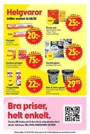 Nya Pulsen reklamblad vecka 42 Sida 14: Ben & Jerry glass Chocolate Fudge Brownie €29,95, Arla Vispgrädde €22,00