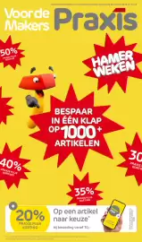 Praxis folder Pagina 1: Voorde Aanbiedingen geldig van is maandag 12 oktober t/m zondag 25 oktober 2026. Nr 42-43. Makers