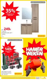 Praxis folder Pagina 5: 35% PRAXIS PLUS KORTING 407: 249. T-BATH BADMEUBELSET TADEL Eik. 60 cm. geldig t/m 8 november 2026