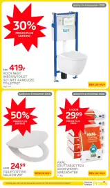 Praxis folder Pagina 6: 30% PRAXIS PLUS KORTING 599 419. ROCA NEST INBOUWTOILET SET MET RANDLOZE TOILETPOT Mat wit. geldig
