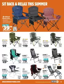 Anaconda catalogue Page 15: OZtrail Sierra Commander Chair €119,00, Dune 4wd Nomad II Chair €79,00