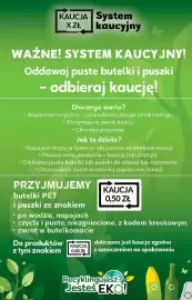 Stokrotka gazetka Strona 7: KAUCJA System XZŁ kaucyjny WAŻNE! SYSTEM KAUCYJNY! Oddawaj puste butelki i puszki - odbieraj