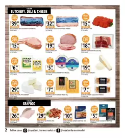 Supabarn catalogue week 42 Page 2: Mawson Blue and Heysen Blue Cheese €7,49, Tasmanian Heritage Camembert and Brie €5,99