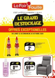 Catalogue La Foir'Fouille page 1: Kokoon fauteuil relax inclinable €69,99, Mon Petit Paradis GEL DOUCHE €0,50