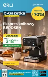 ERLI gazetka tydzień 42 Strona 1: Ekspres kolbowy Berdsen €318,99