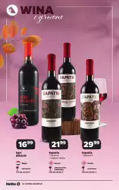 Netto gazetka | Alkohole Strona 14: Wino czerwone Sapatio Saperavi €29,99, Wino czerwone Sapatio Alazani Valley €21,99