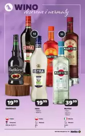 Netto gazetka | Alkohole Strona 19: Wino czerwone Wermut Martini Fiero €39,99, Wino białe Wermut Istra Bianco €19,99