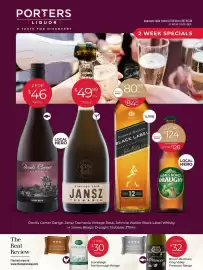 Porters catalogue Page 1: PORTERS LIQUOR A TASTE FOR DISCOVERY Specials valid from 12/10/26 to 25/10/26 or while stocks