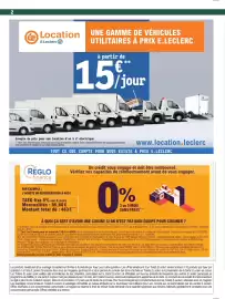 Catalogue E.Leclerc | La maison bien équipée page 2: 2 Location E.Leclerc ⑫ UNE GAMME DE VÉHICULES UTILITAIRES À PRIX