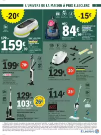 Catalogue E.Leclerc | La maison bien équipée page 3: BOSCH ASPIRATEUR BALAI €199,00, BLACK+DECKER BALAI VAPEUR €114,00