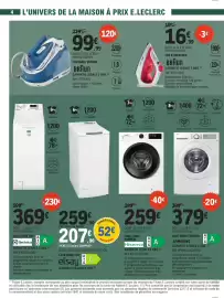Catalogue E.Leclerc | La maison bien équipée page 4: SAMSUNG LAVE-LINGE FRONTAL €379,00, Hisense LAVE-LINGE FRONTAL €259,00