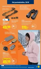 Lidl gazetka tydzień 43 Strona 23: CRIVIT Lornetka z zoomem 12-36 x 70 €119,00, CRIVIT Ocieplacz do rąk €49,99