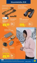 Lidl gazetka tydzień 43 Strona 23: CRIVIT Lornetka z zoomem 12-36 x 70 €119,00, CRIVIT Ocieplacz do rąk €49,99