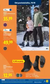 Lidl gazetka tydzień 43 Strona 25: CRIVIT Skarpetki outdoorowe, 2 pary €12,95, CRIVIT Legginsy termiczne damskie €35,99