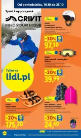 Lidl gazetka tydzień 43 Strona 26: CRIVIT Bluza termiczna z polaru dziewczęca lub chłopięca €24,49